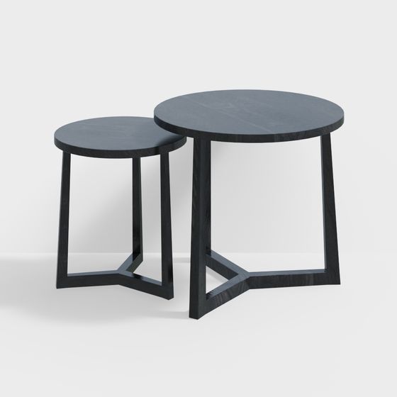 Stylish Urban Corner Side Table 3D model