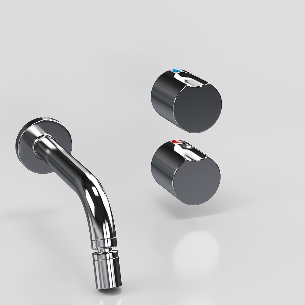 Modern wall mounted faucet