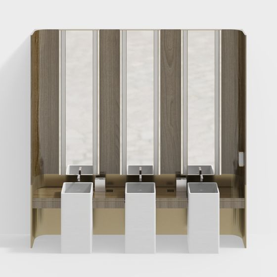 Urban Bathroom Partition 3D model