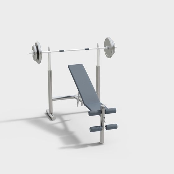 Stylish Dumbbell Bench 3D model for Modern Gyms