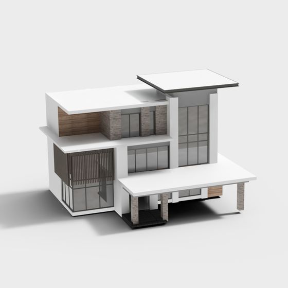 Urban Oasis Modern Residential 3D model