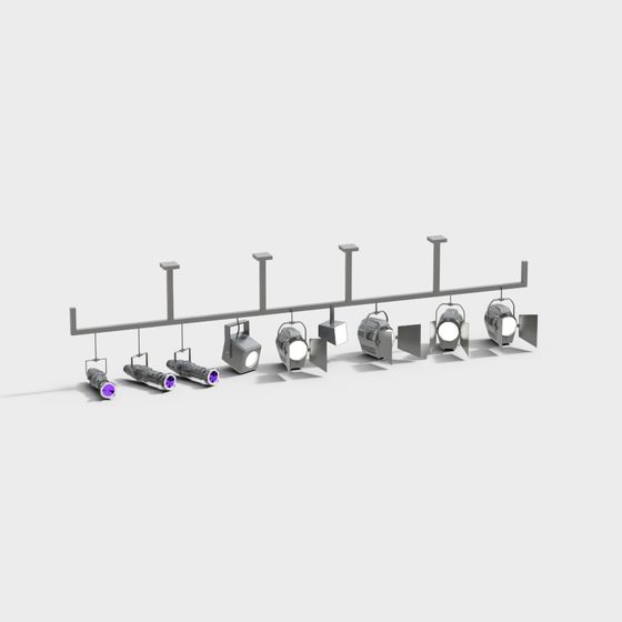 Stage Lighting Array 3D model