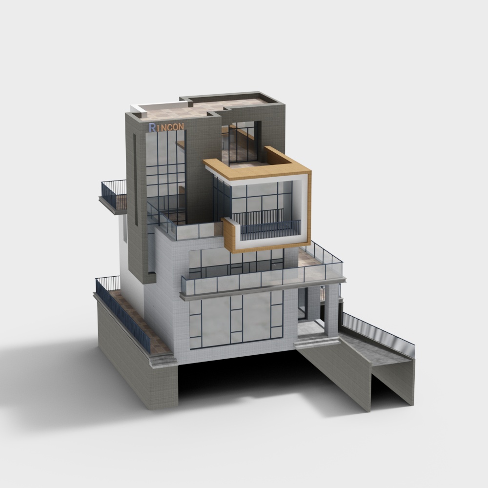 モダンな郊外のヴィラ