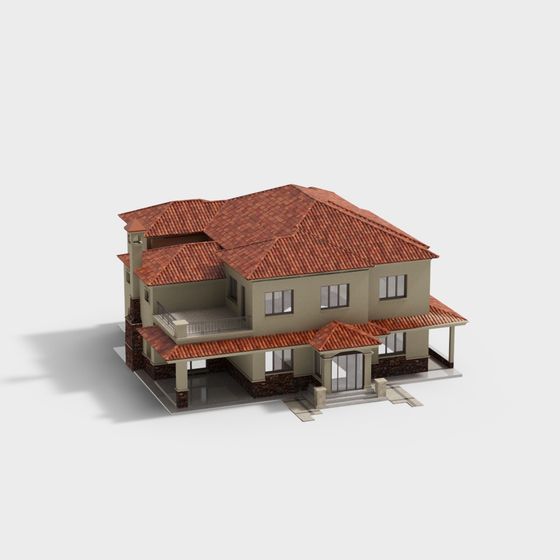 現代の郊外の別荘