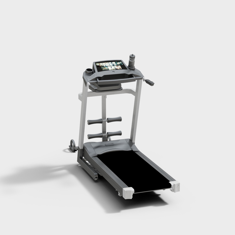 Modern Low-Polygon Treadmill 3D model