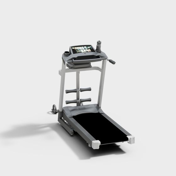 Modern Low-Polygon Treadmill 3D model