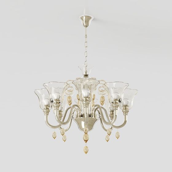 Classic Elegant Chandelier 3D model