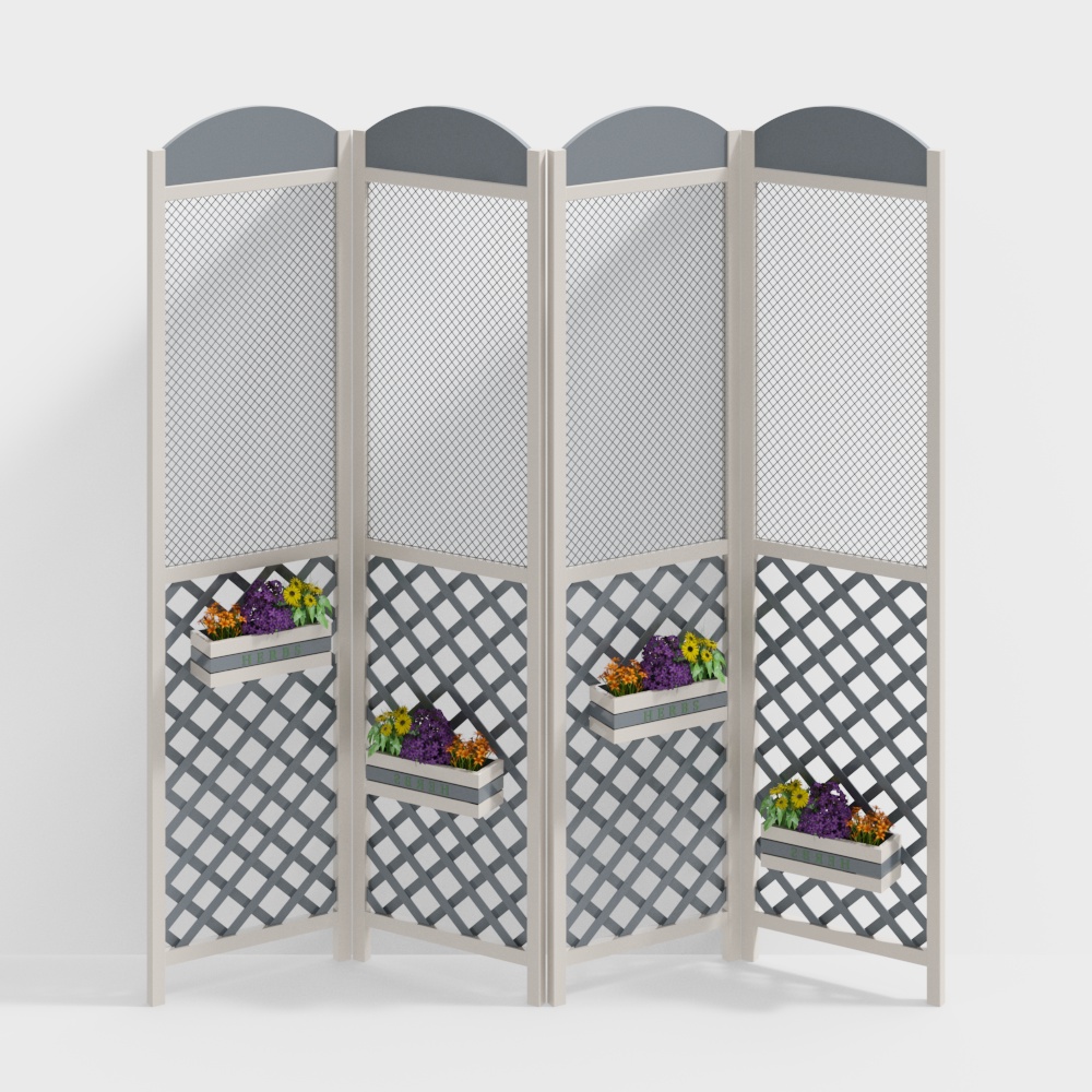 Modern living room screen partition