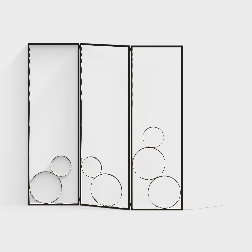 Modern living room screen partition