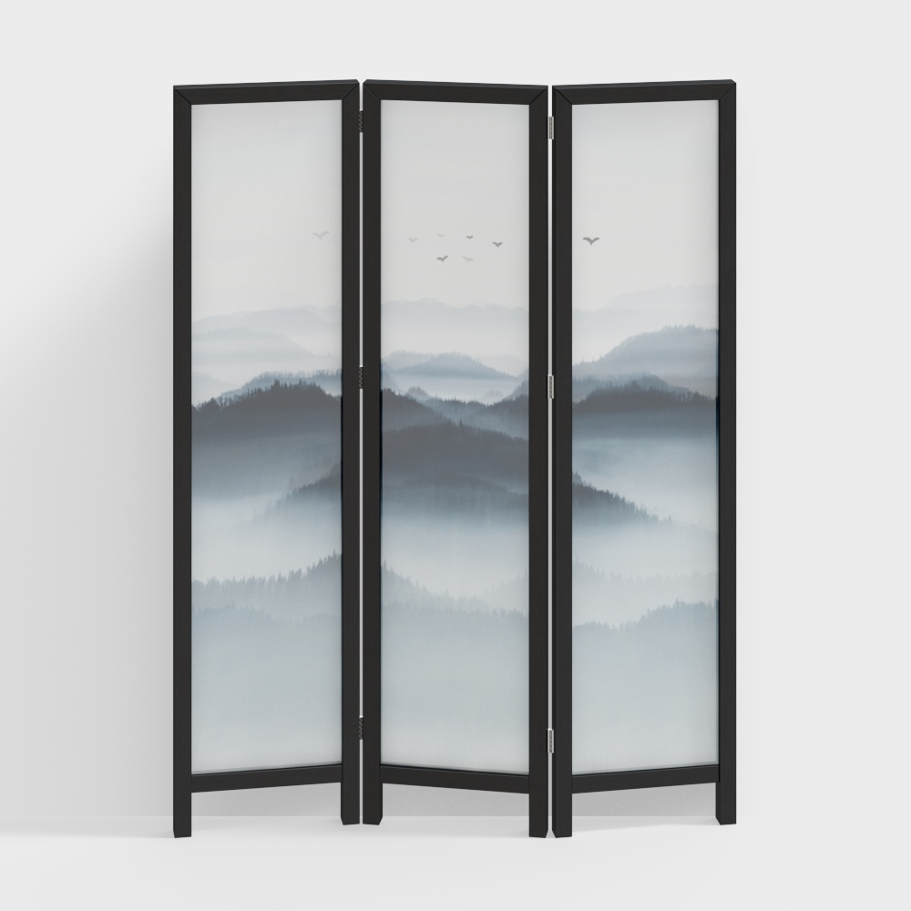 Modern living room screen partition