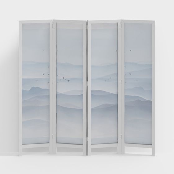 Misty Mountain Screen 3D model