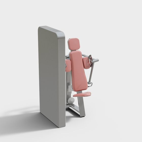 Wall-Mounted Fitness Chair 3D Model for Contemporary Spaces
