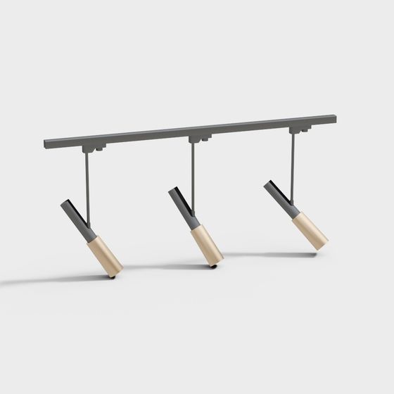 Unique Hanging Track Light 3D model
