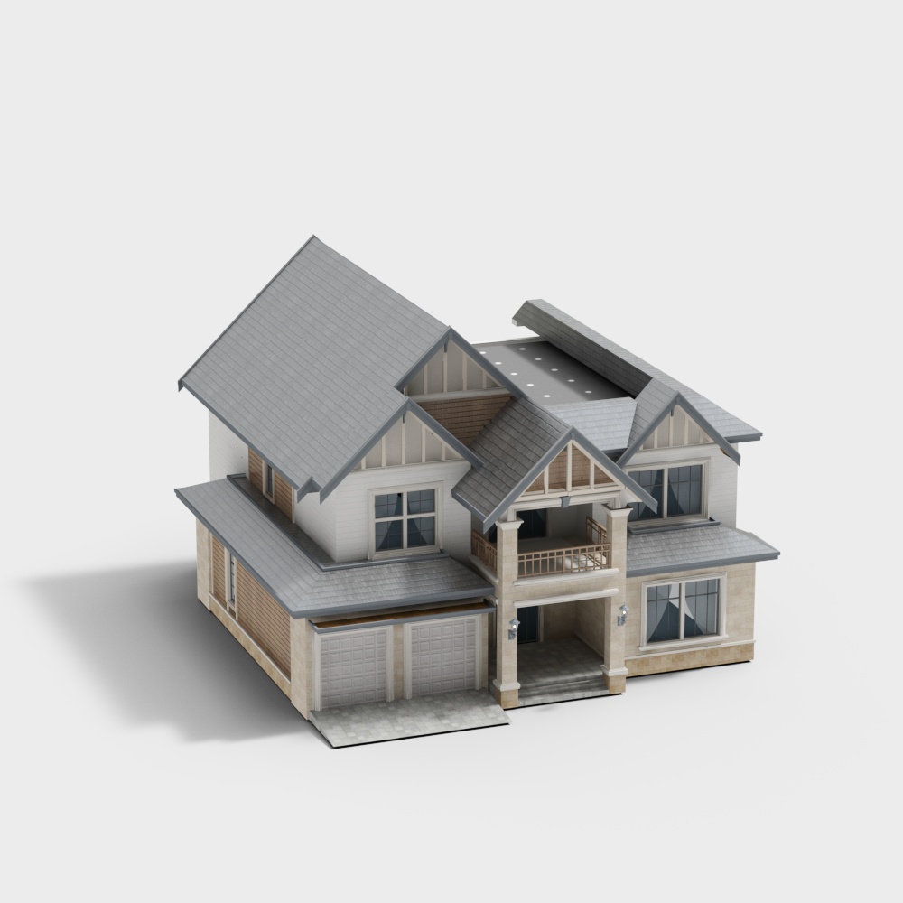 現代的な郊外のヴィラ