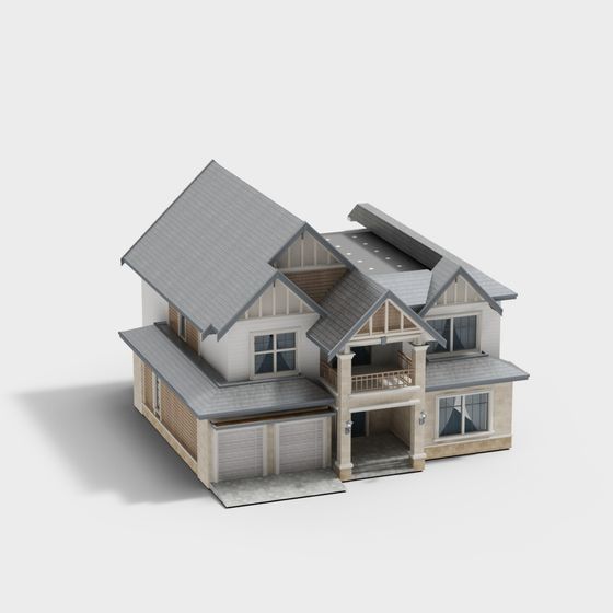 現代的な郊外のヴィラ