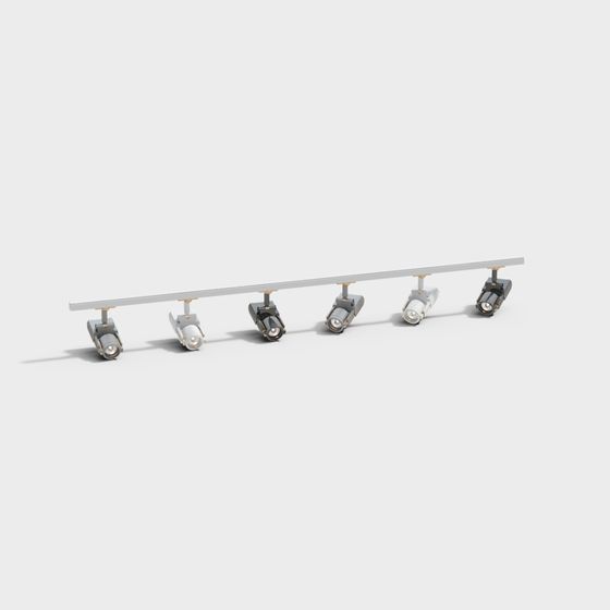 Elegant Track Light 3D model for Contemporary Designs