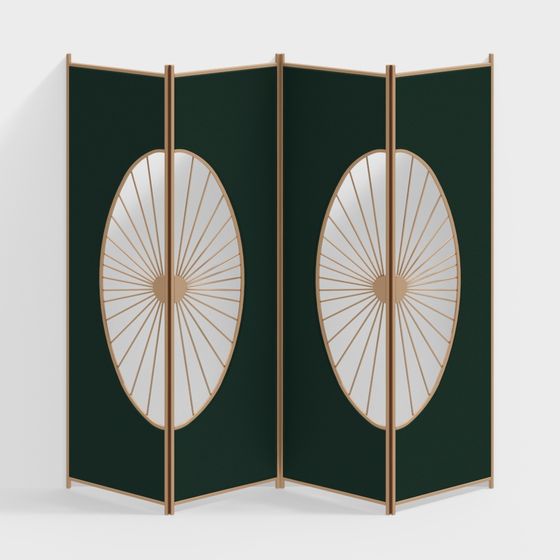 Art Deco Screen 3D model