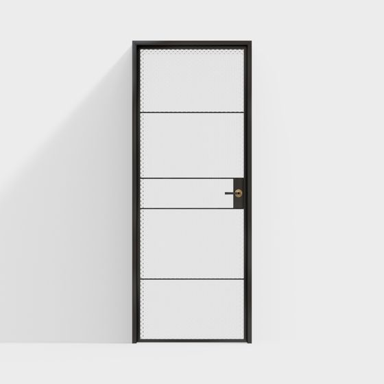 Stylish Minimalist Door 3D model for Modern Spaces