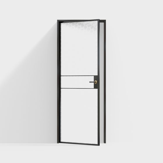 Elegant Low-Poly 3D Door Model for Modern Design