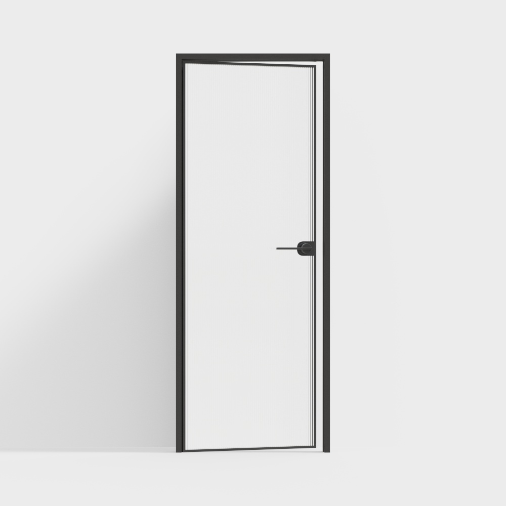 Modern Indoor Long Rainbow Glass Swing Door