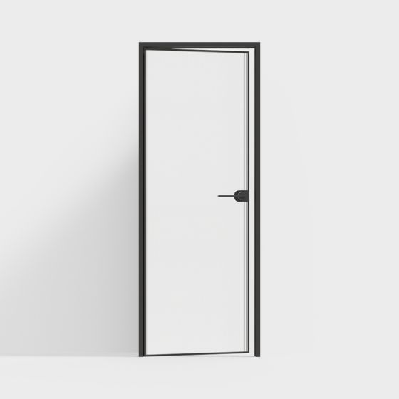 Elegant Glass Door 3D model