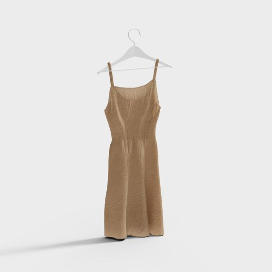 Elegant Strappy Dress 3D model