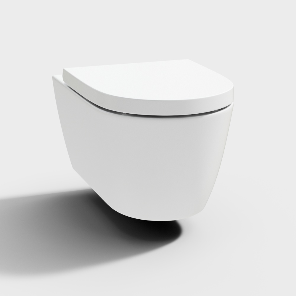 현대 벽걸이 화장실