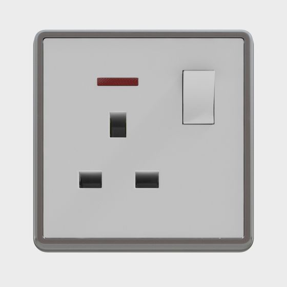 Stylish Low-Polygon Socket 3D Model