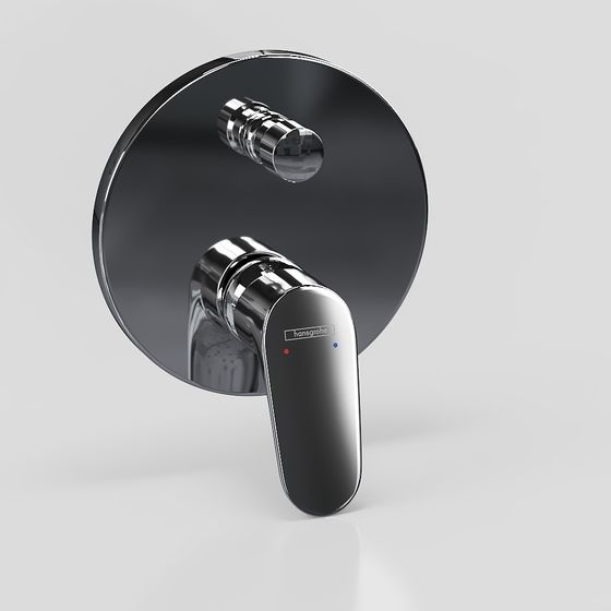 Sleek 3D Shower Valve Model Design