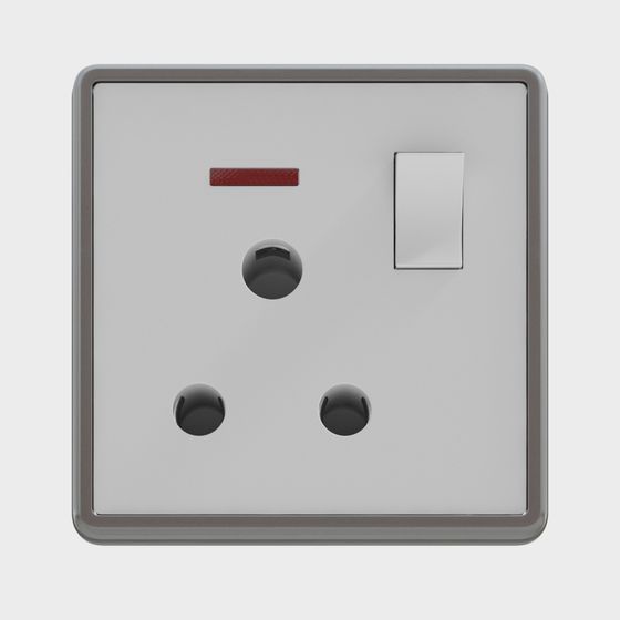 Low Polygon Socket 3D Model for Modern Interiors