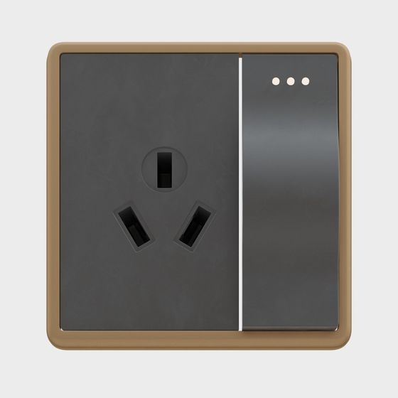 Modern Low-Poly Decorative Power Outlet 3D model