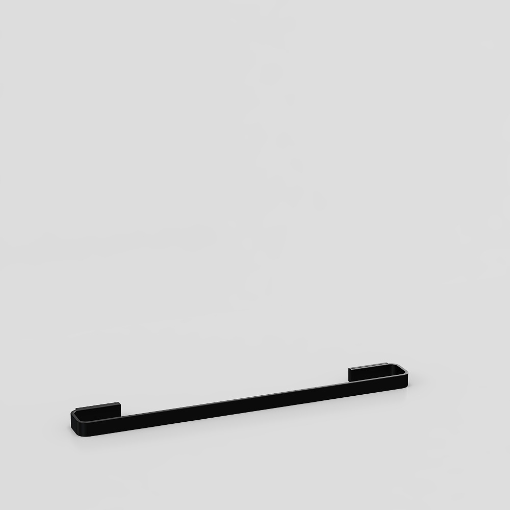 Modern black towel rack