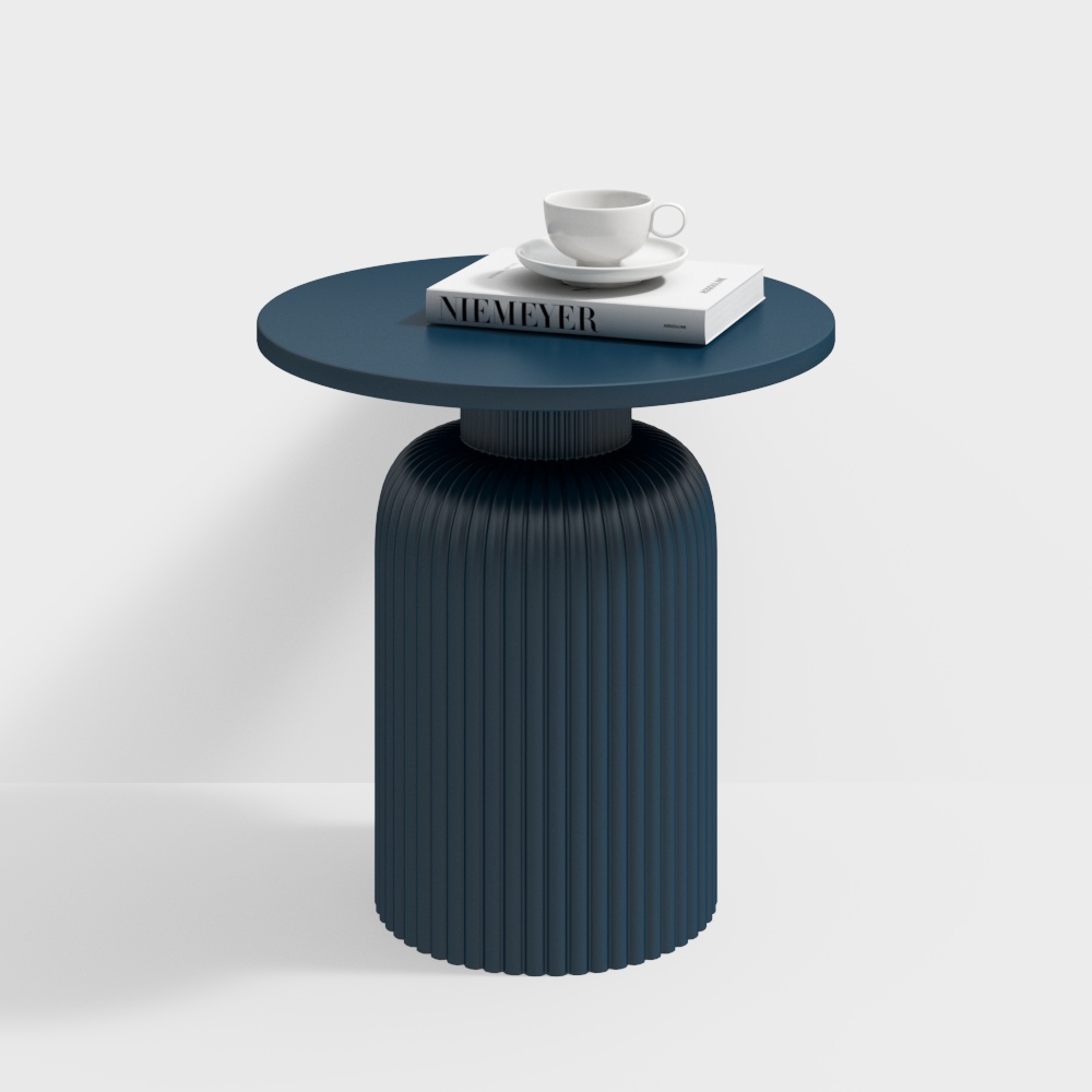 Table ronde de salon scandinave