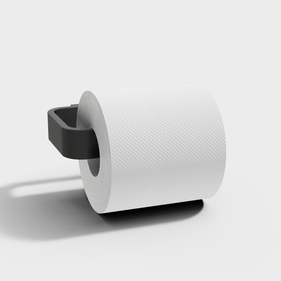 Minimal Toilet Paper Holder 3D model