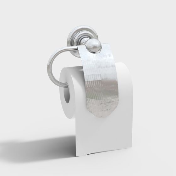 Elegant Toilet Paper Holder 3D model