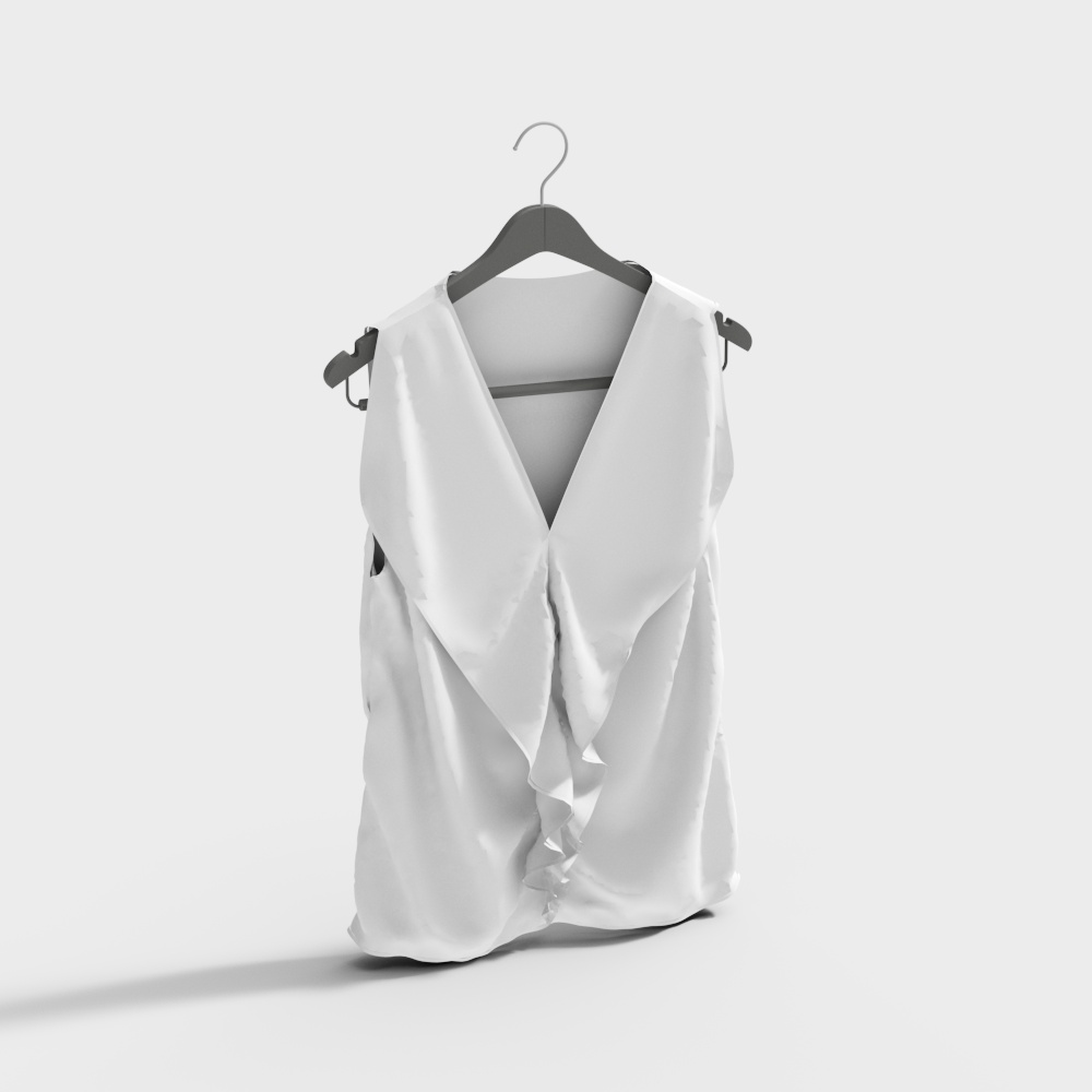 Elegant Flowing Skirt 3D model