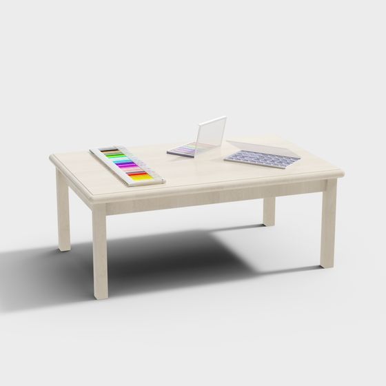 Stylish Work Desk 3D model for Modern Spaces