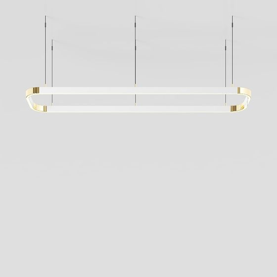 Elegant Halo Pendant Light 3D model for Modern Interiors