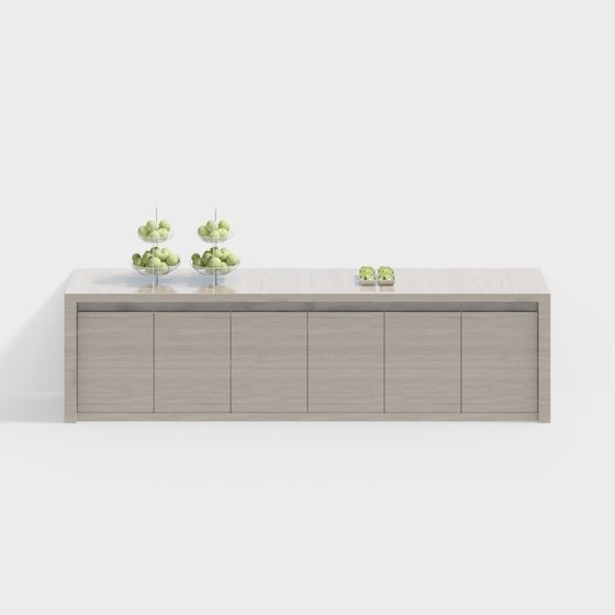Modern Minimalist Cabinets in Beige
