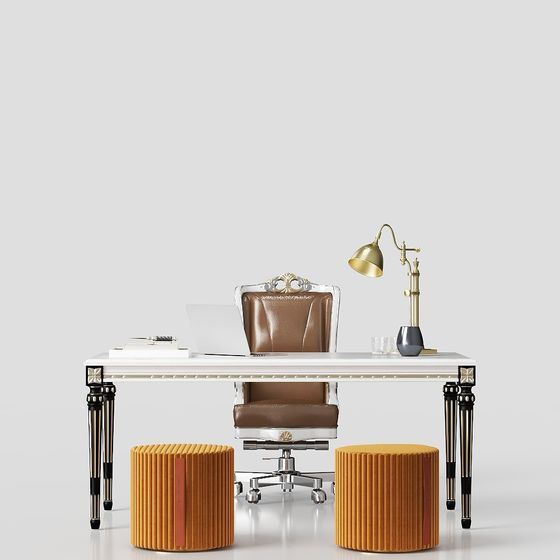 Elegant Modern Furniture Set 3D model