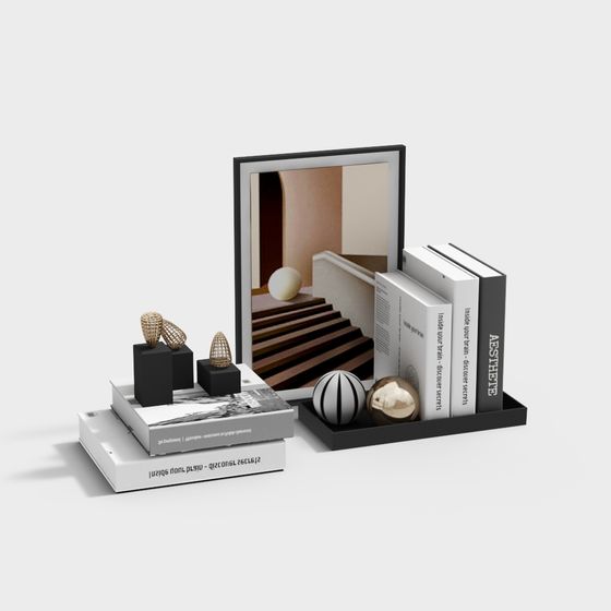 Urban Elegance Bookshelf 3D model