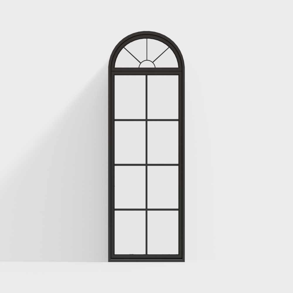 European floor arc window