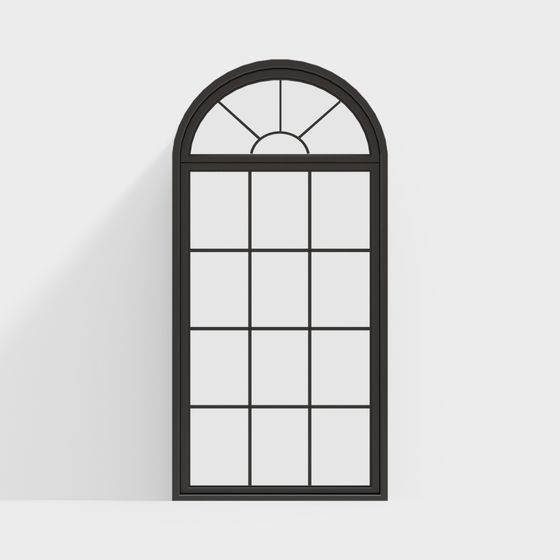 Elegant Arch Window 3D Model for Modern Architecture
