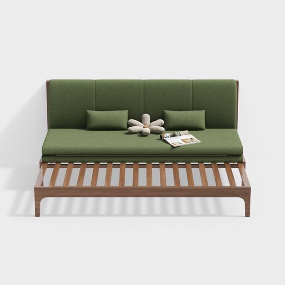 Modern Minimalist Sofa Bed 3D model
