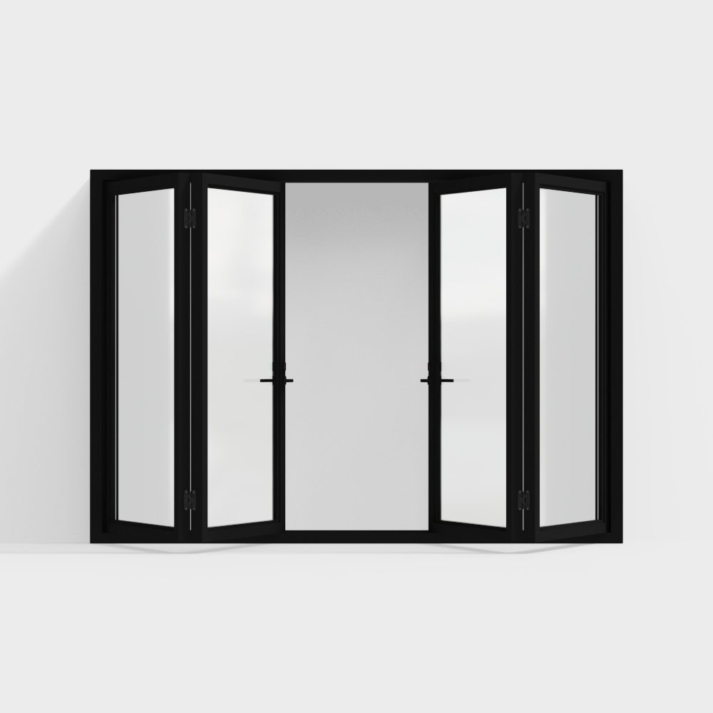 Modern left and right folding Windows