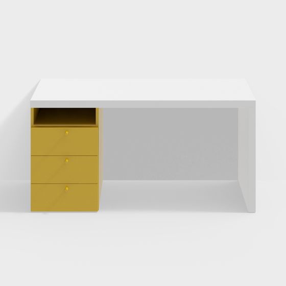 Urban Workspace Desk 3D model for Modern Interiors