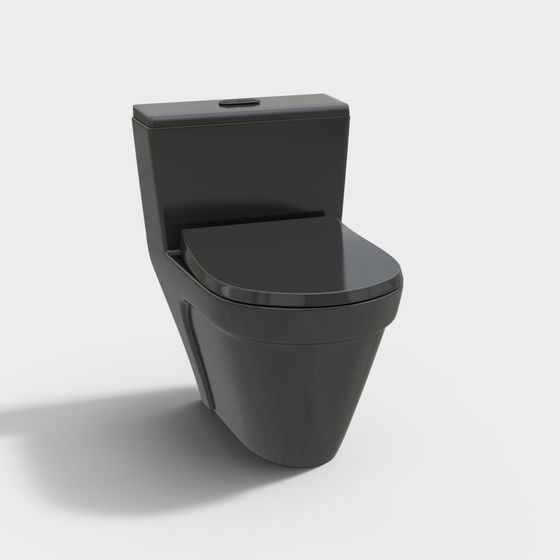 Modern Minimalist Toilet 3D model
