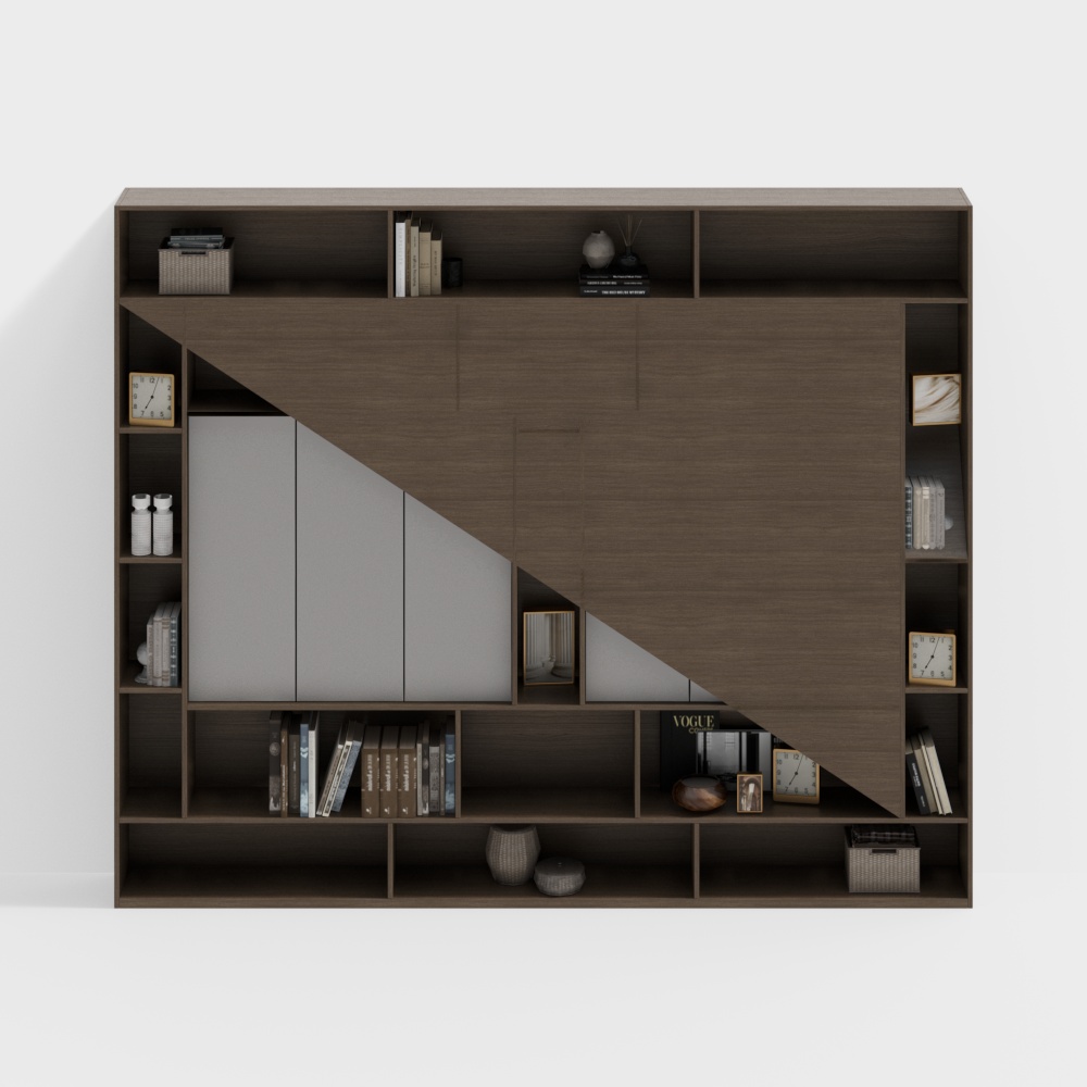 Modern Study Space Book Shelf