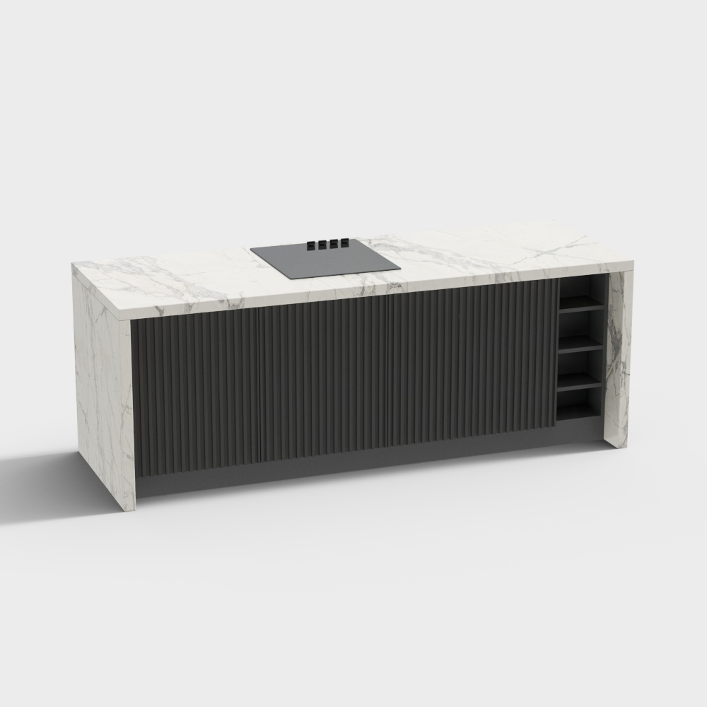 Minimalist Office Desk 3D model
