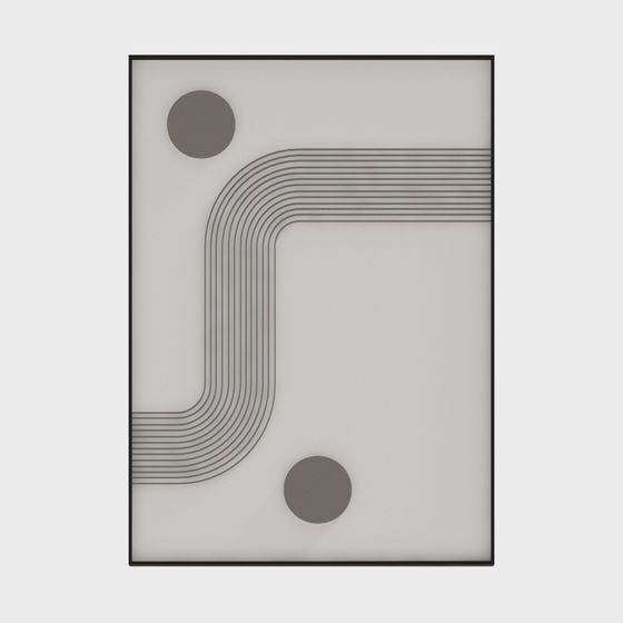 Moderne dekorative hängende Malerei